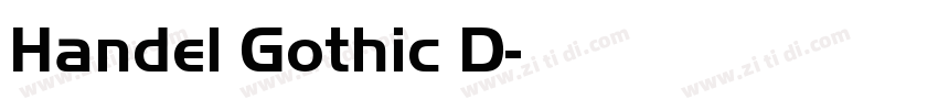 Handel Gothic D字体转换